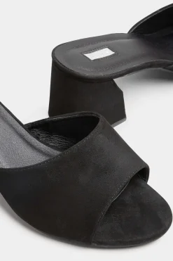 M&Co Limited Collection Limited Collection Black Cut Out Block Heel Sandals In Wide E Fit & Extra Wide Eee Fit><noscript><img width=