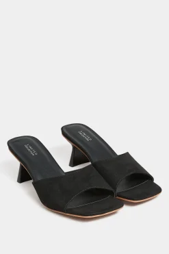 M&Co Limited Collection Limited Collection Black Kitten Heel Mule In Wide E Fit & Extra Wide Eee Fit>Women Mules & Sliders