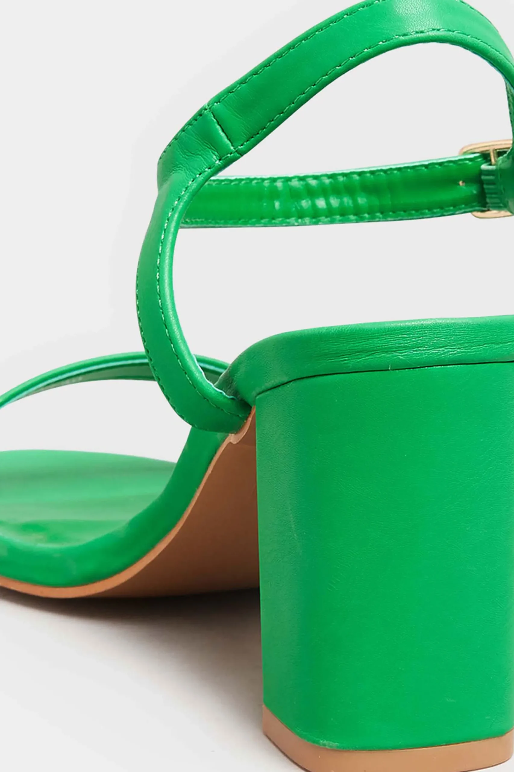 M&Co Limited Collection Limited Collection Green Block Heel Sandal In Wide E Fit & Extra Wide Fit>Women Heels