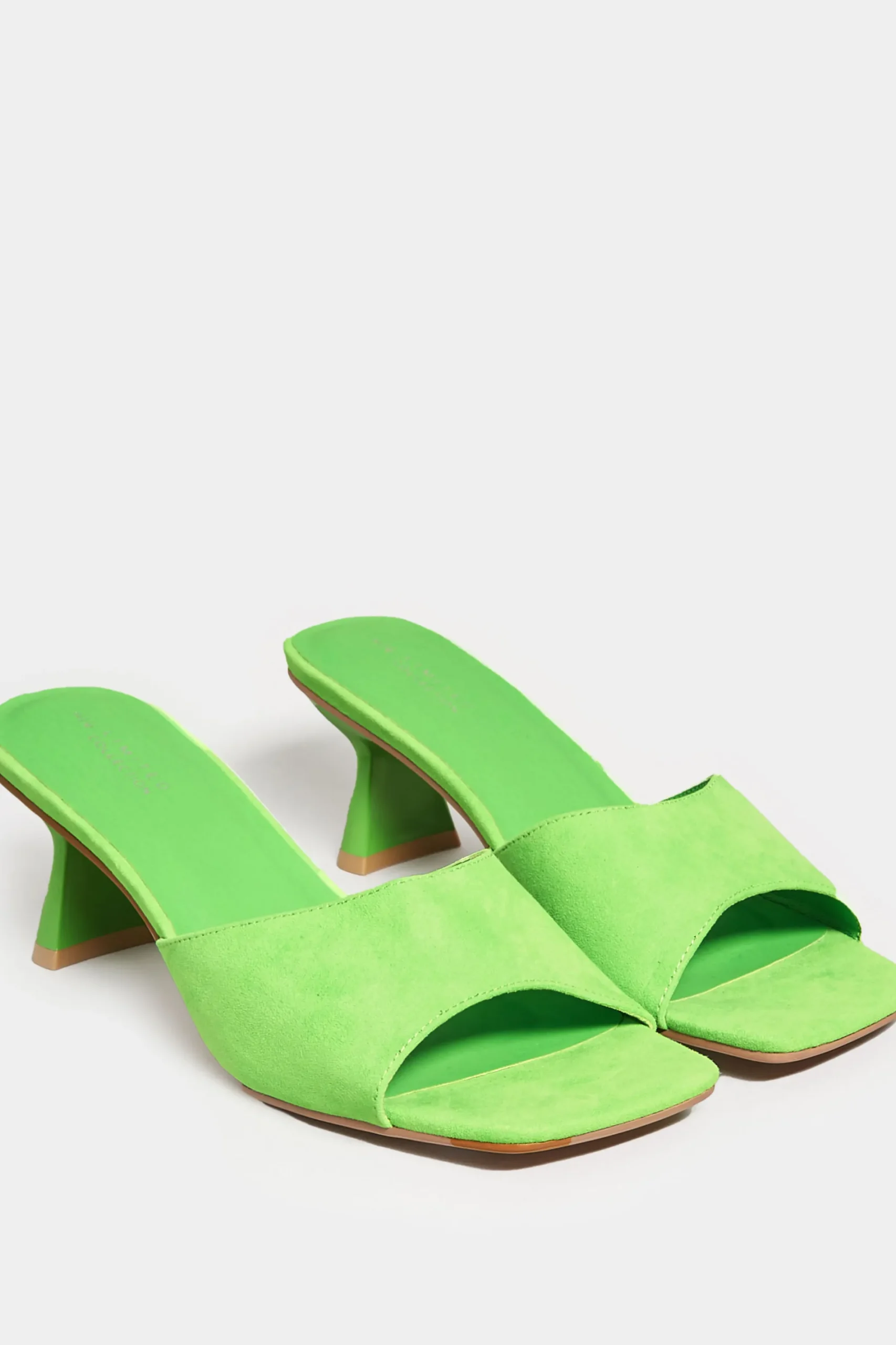 M&Co Limited Collection Limited Collection Green Kitten Heel Mule In Wide E Fit & Extra Wide Eee Fit>Women Mules & Sliders