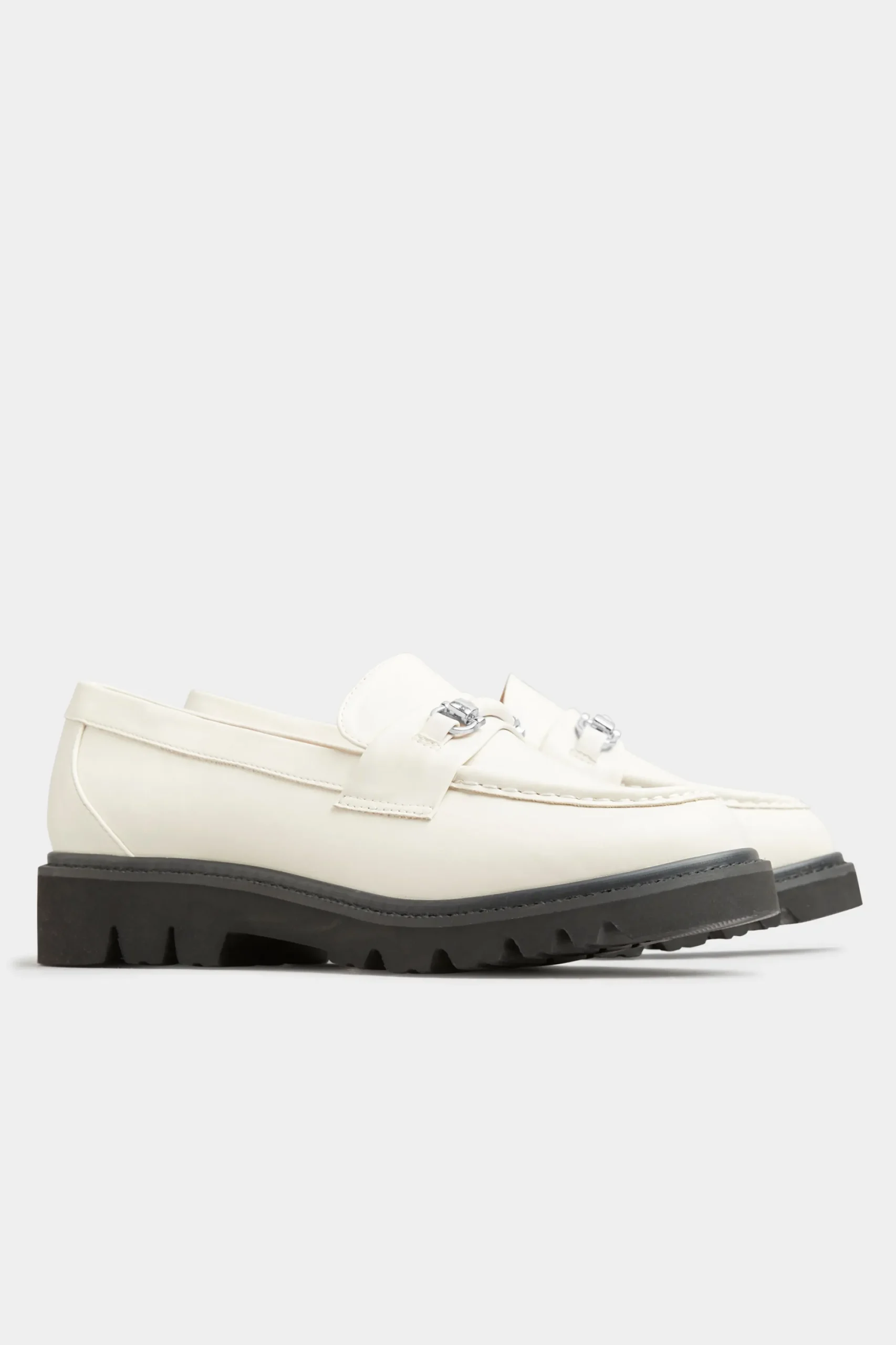 M&Co Limited Collection Limited Collection Cream Chunky Saddle Loafers In Extra Wide Eee Fit>Women Flat Shoes