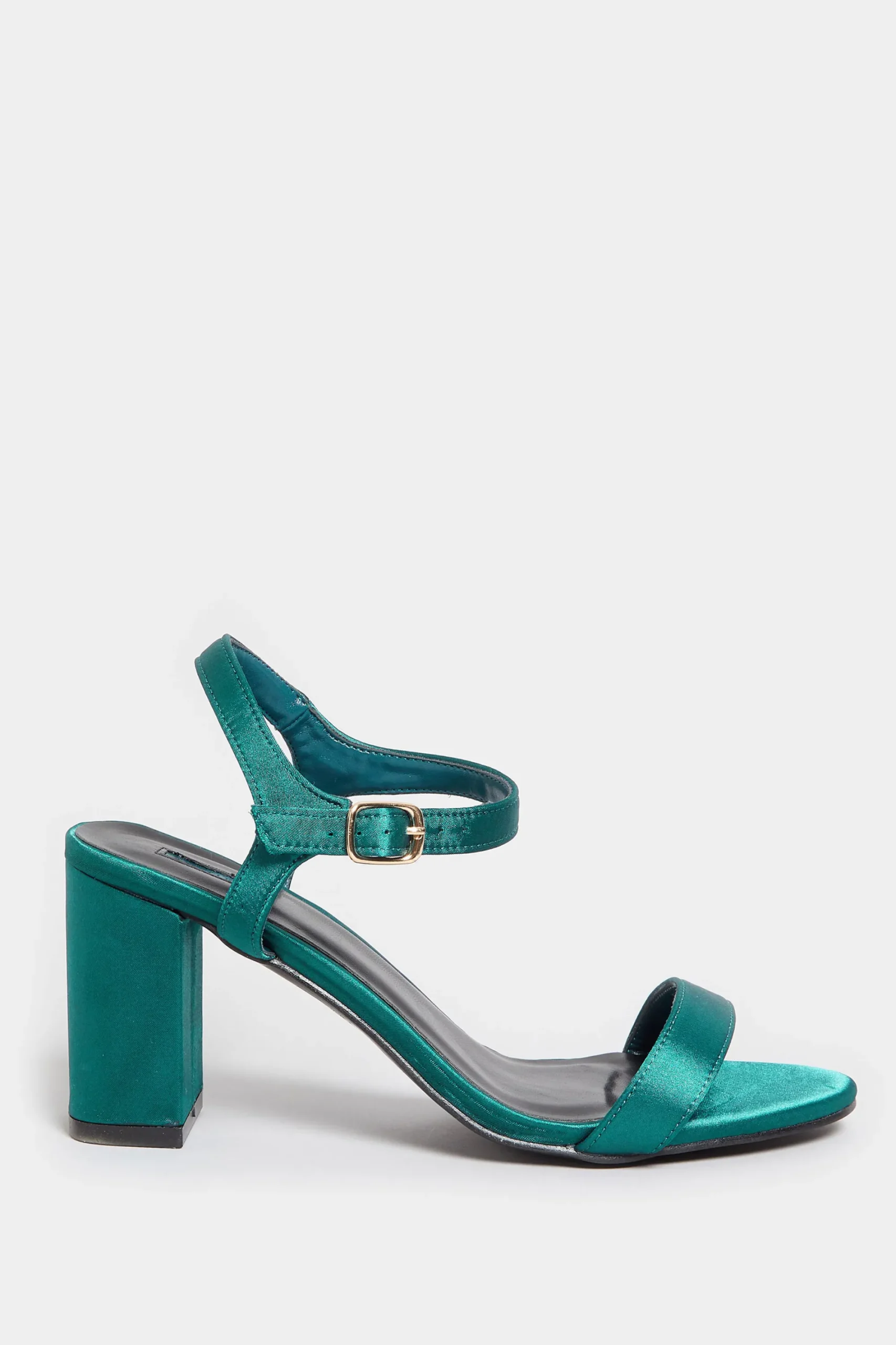 M&Co Limited Collection Limited Collection Dark Green Block Heel Sandal In Wide E Fit & Extra Wide Eee Fit>Women Heels