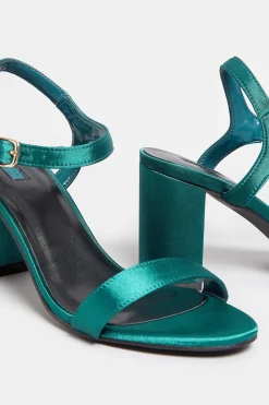 M&Co Limited Collection Limited Collection Dark Green Block Heel Sandal In Wide E Fit & Extra Wide Eee Fit><noscript><img width=