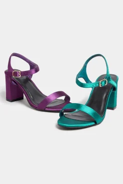 M&Co Limited Collection Limited Collection Dark Green Block Heel Sandal In Wide E Fit & Extra Wide Eee Fit><noscript><img width=