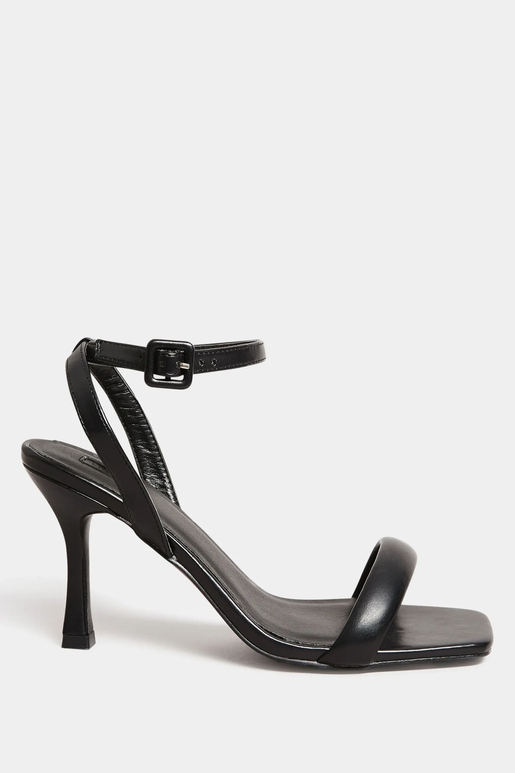 M&Co Limited Collection Limited Collection Black Padded Strap Heeled Sandals In Extra Wide Eee Fit>Women Heels