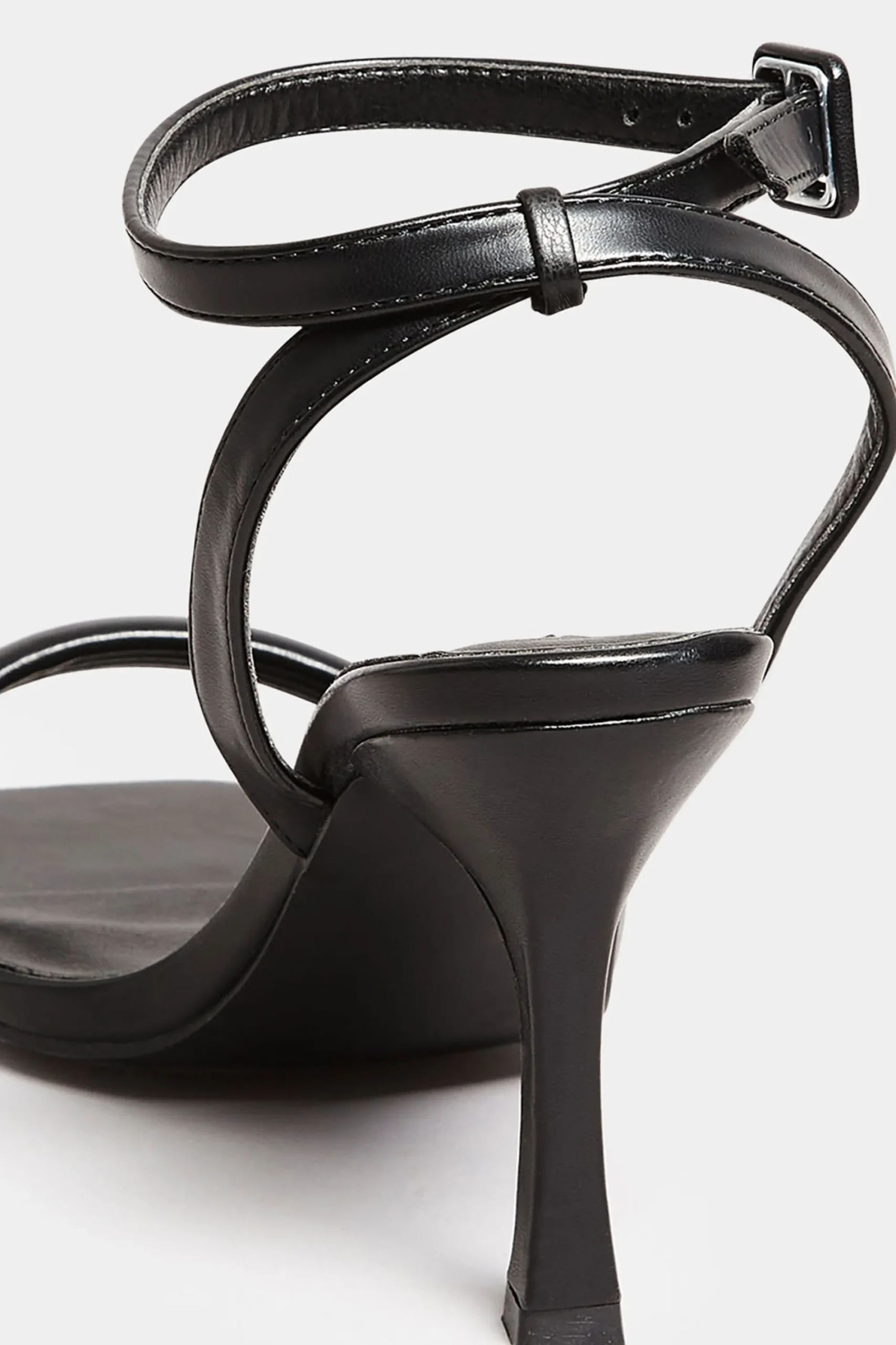 M&Co Limited Collection Limited Collection Black Padded Strap Heeled Sandals In Extra Wide Eee Fit>Women Heels