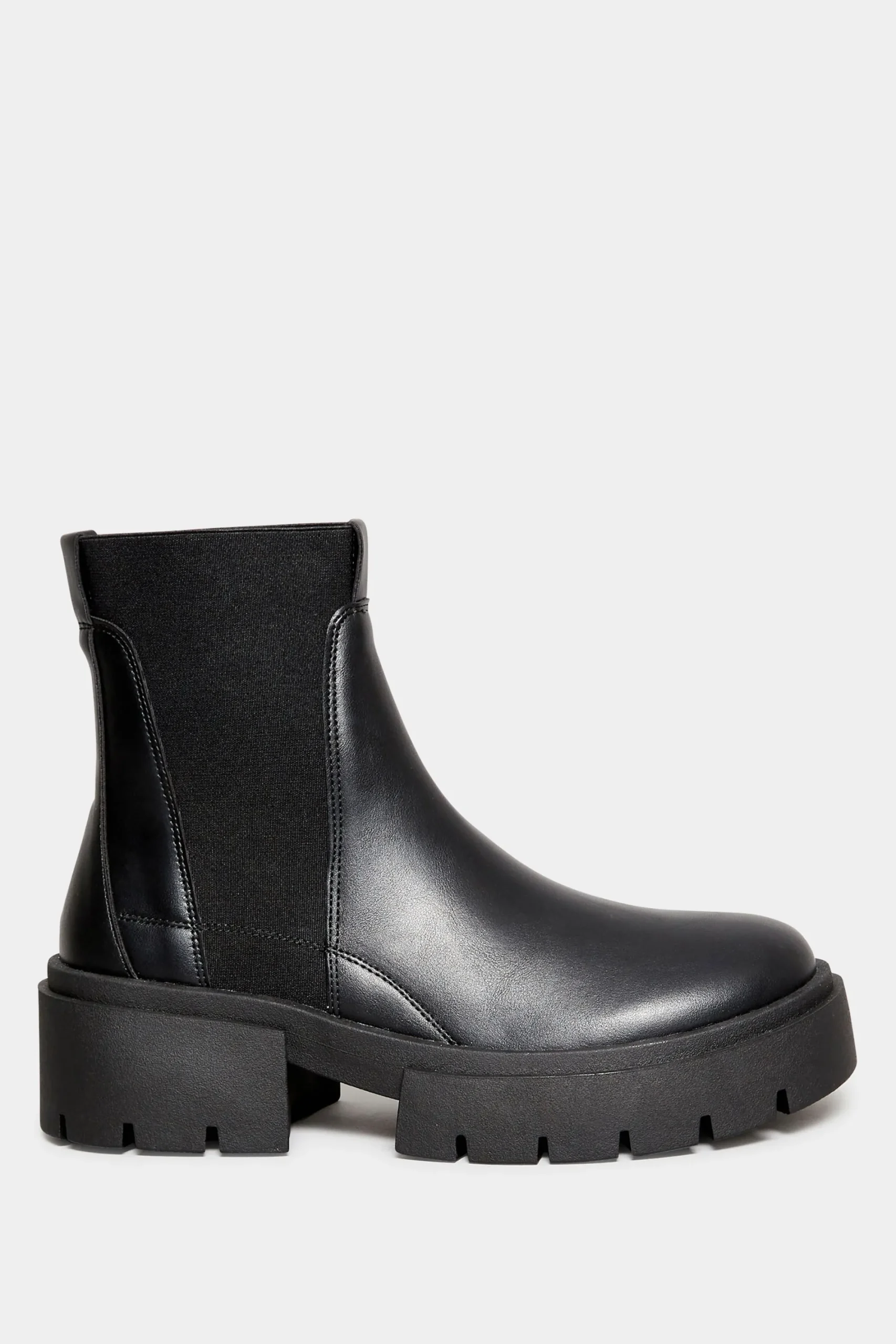 M&Co Limited Collection Limited Collection Black Chunky Chelsea Ankle Boots In Wide E Fit>Women Boots