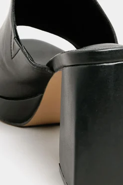 M&Co Limited Collection Limited Collection Black Platform Block Mule Sandal Heels In Wide E Fit & Extra Wide Eee Fit><noscript><img width=
