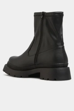M&Co Limited Collection Limited Collection Black Chunky Sock Boots In Extra Wide Eee Fit><noscript><img width=