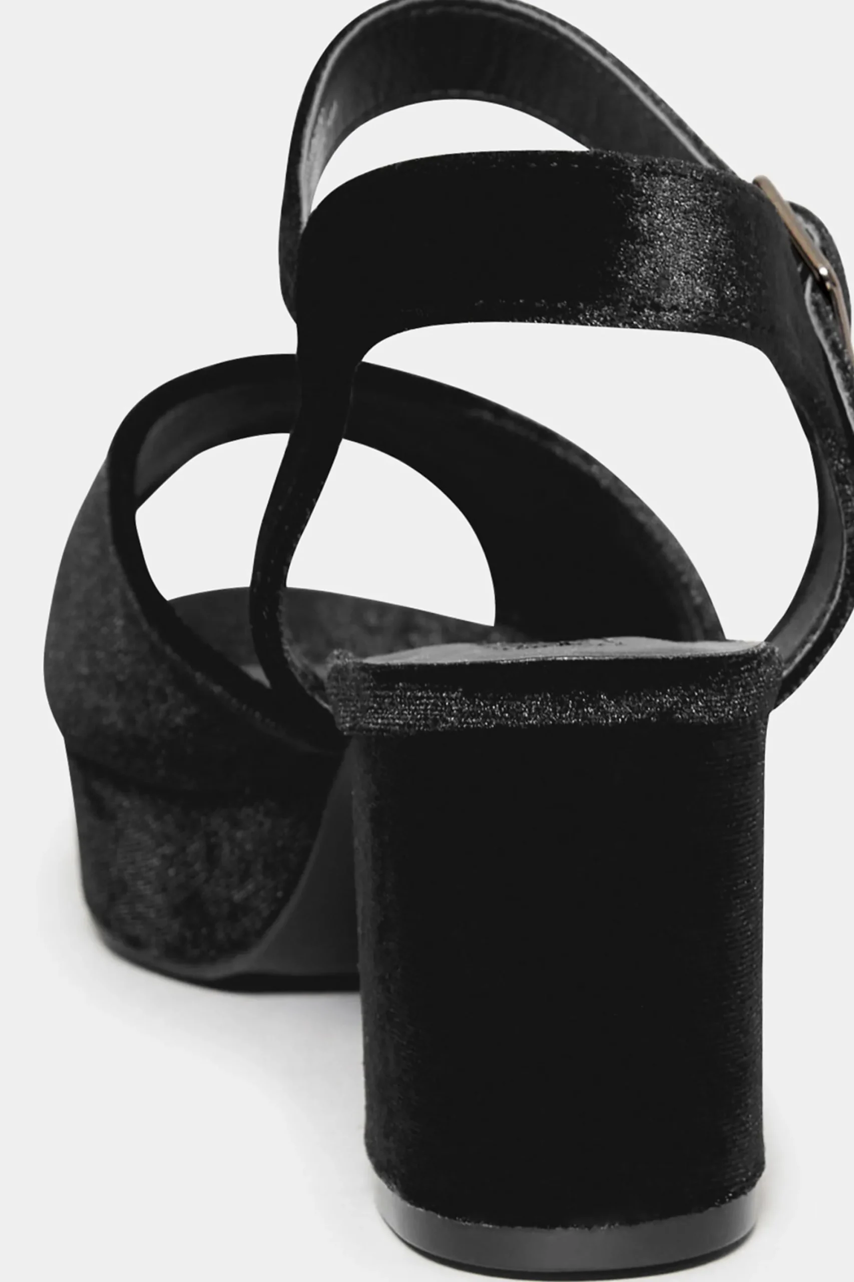 M&Co Limited Collection Limited Collection Black Velvet Platform Heels In Wide E Fit & Extra Wide Eee Fit>Women Heels