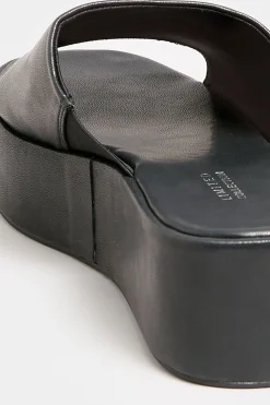M&Co Limited Collection Limited Collection Black Platform Mule Sandals In E Wide Fit & Eee Extra Wide Fit><noscript><img width=