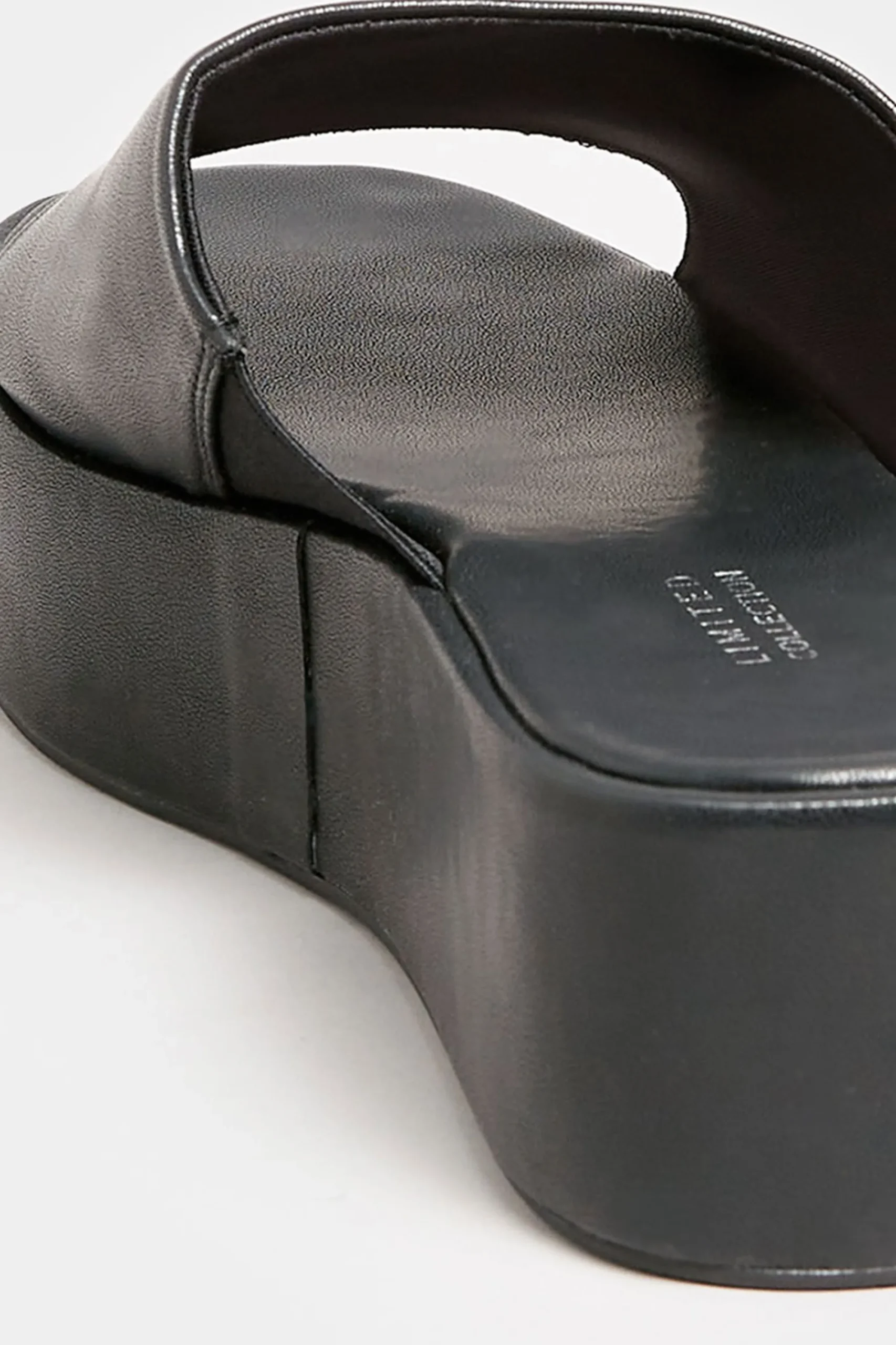 M&Co Limited Collection Limited Collection Black Platform Mule Sandals In E Wide Fit & Eee Extra Wide Fit>Women Mules & Sliders