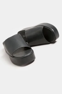 M&Co Limited Collection Limited Collection Black Platform Mule Sandals In E Wide Fit & Eee Extra Wide Fit><noscript><img width=
