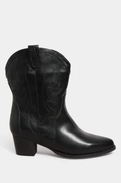 M&Co Limited Collection Limited Collection Black Cowboy Ankle Boots In Extra Wide Eee Fit><noscript><img width=
