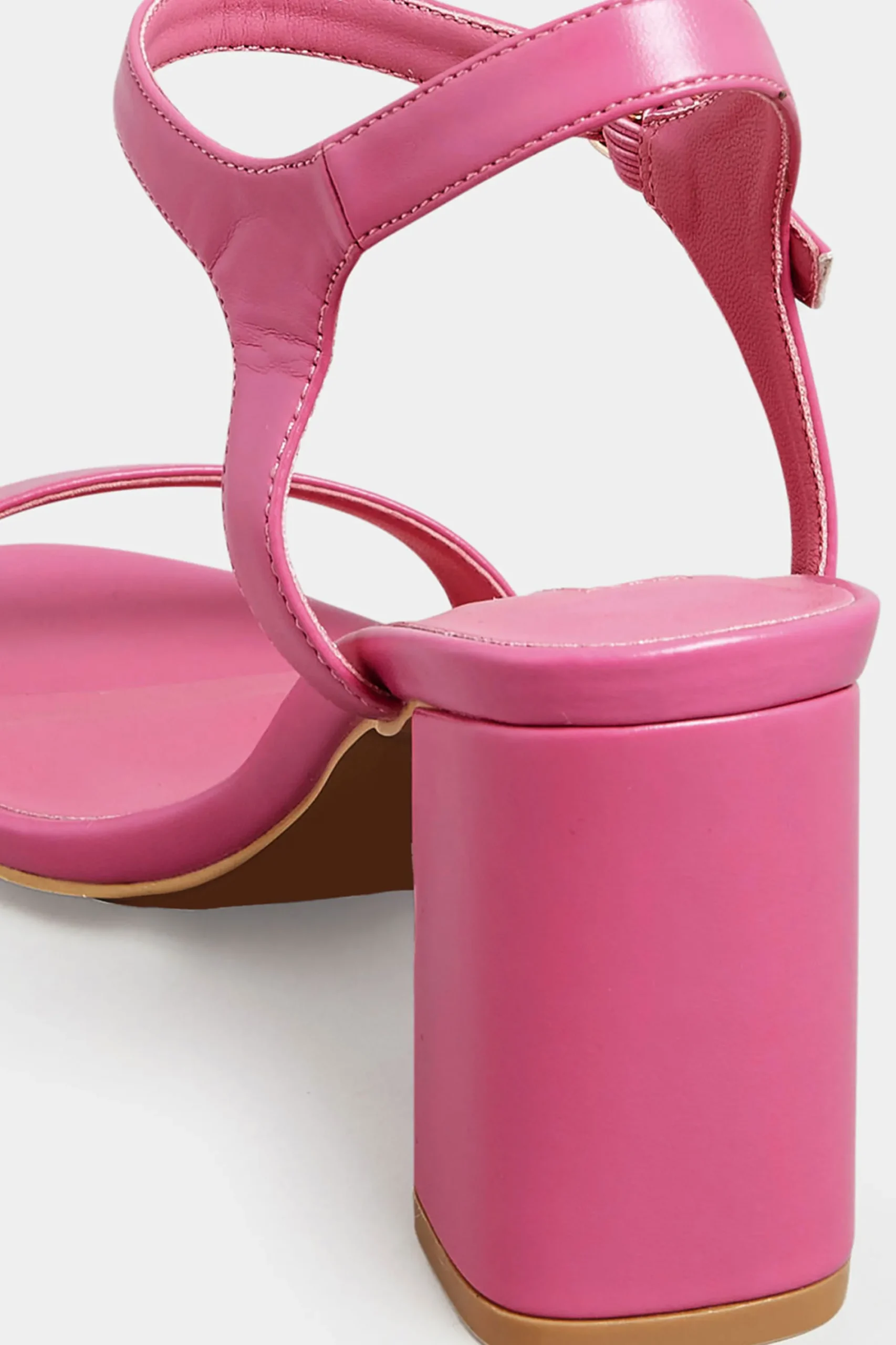 M&Co Limited Collection Limited Collection Pink Block Heel Sandal In Wide E Fit & Extra Wide Fit>Women Heels