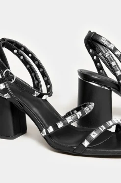 M&Co Limited Collection Limited Collection Black Strappy Studded Sandals In E Wide Fit & Eee Extra Wide Fit><noscript><img width=
