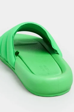 M&Co Limited Collection Limited Collection Green Padded Sliders In Wide E Fit><noscript><img width=