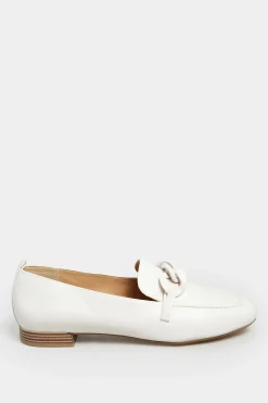 M&Co Limited Collection Limited Collection Ivory White Chain Loafers In Wide E Fit><noscript><img width=