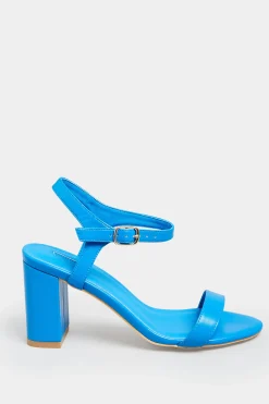 M&Co Limited Collection Limited Collection Blue Block Heel Sandal In Wide E Fit & Extra Wide Fit><noscript><img width=
