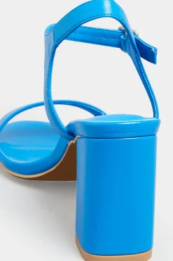 M&Co Limited Collection Limited Collection Blue Block Heel Sandal In Wide E Fit & Extra Wide Fit><noscript><img width=