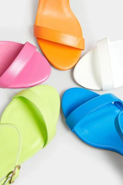 M&Co Limited Collection Limited Collection Blue Block Heel Sandal In Wide E Fit & Extra Wide Fit><noscript><img width=