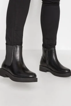 M&Co Limited Collection Limited Collection Black Faux Leather Chelsea Boots In Extra Wide Eee Fit>Women Boots