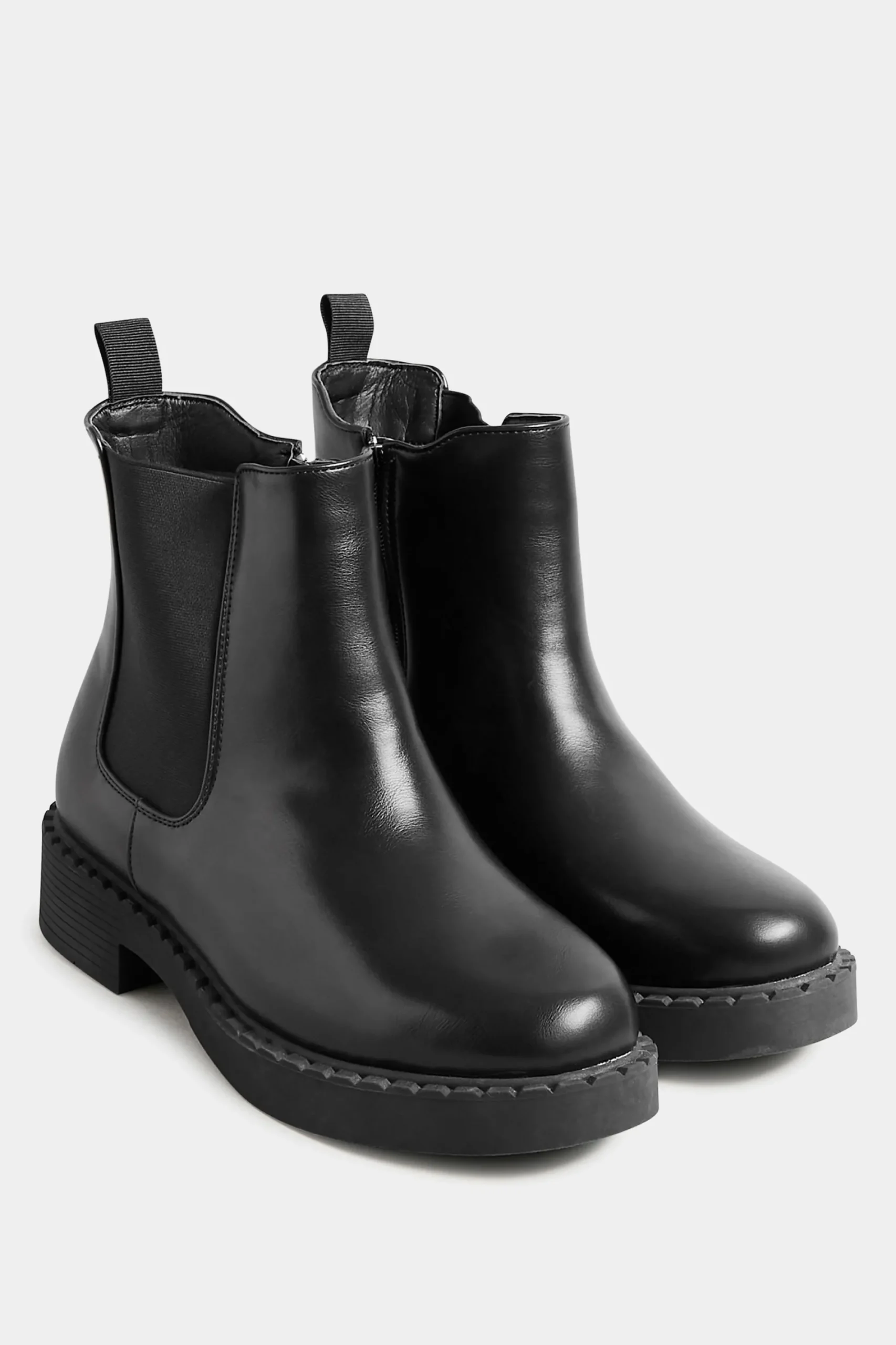 M&Co Limited Collection Limited Collection Black Faux Leather Chelsea Boots In Extra Wide Eee Fit>Women Boots