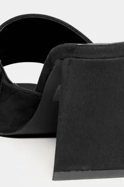 M&Co Limited Collection Limited Collection Black Triangular Heeled Mules In Wide E Fit & Extra Wide Eee Fit><noscript><img width=