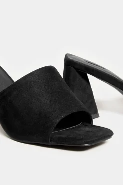 M&Co Limited Collection Limited Collection Black Triangular Heeled Mules In Wide E Fit & Extra Wide Eee Fit><noscript><img width=