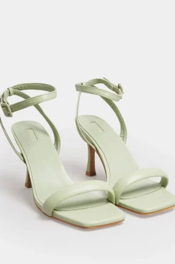 M&Co Limited Collection Limited Collection Green Padded Strap Heeled Sandals In Extra Wide Eee Fit>Women Heels