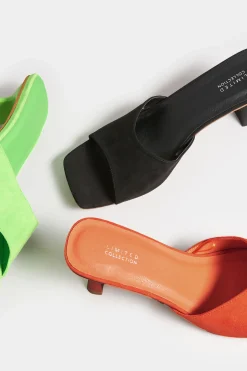 M&Co Limited Collection Limited Collection Orange Kitten Heel Mule In Wide E Fit & Extra Wide Eee Fit><noscript><img width=
