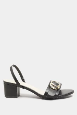 M&Co Limited Collection Limited Collection Black Buckle Block Heeled Sandal In Wide E Fit & Extra Wide Eee Fit><noscript><img width=