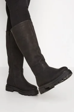 M&Co Limited Collection Limited Collection Black Chunky Calf Boots In Wide E Fit & Extra Wide Eee Fit>Women Boots
