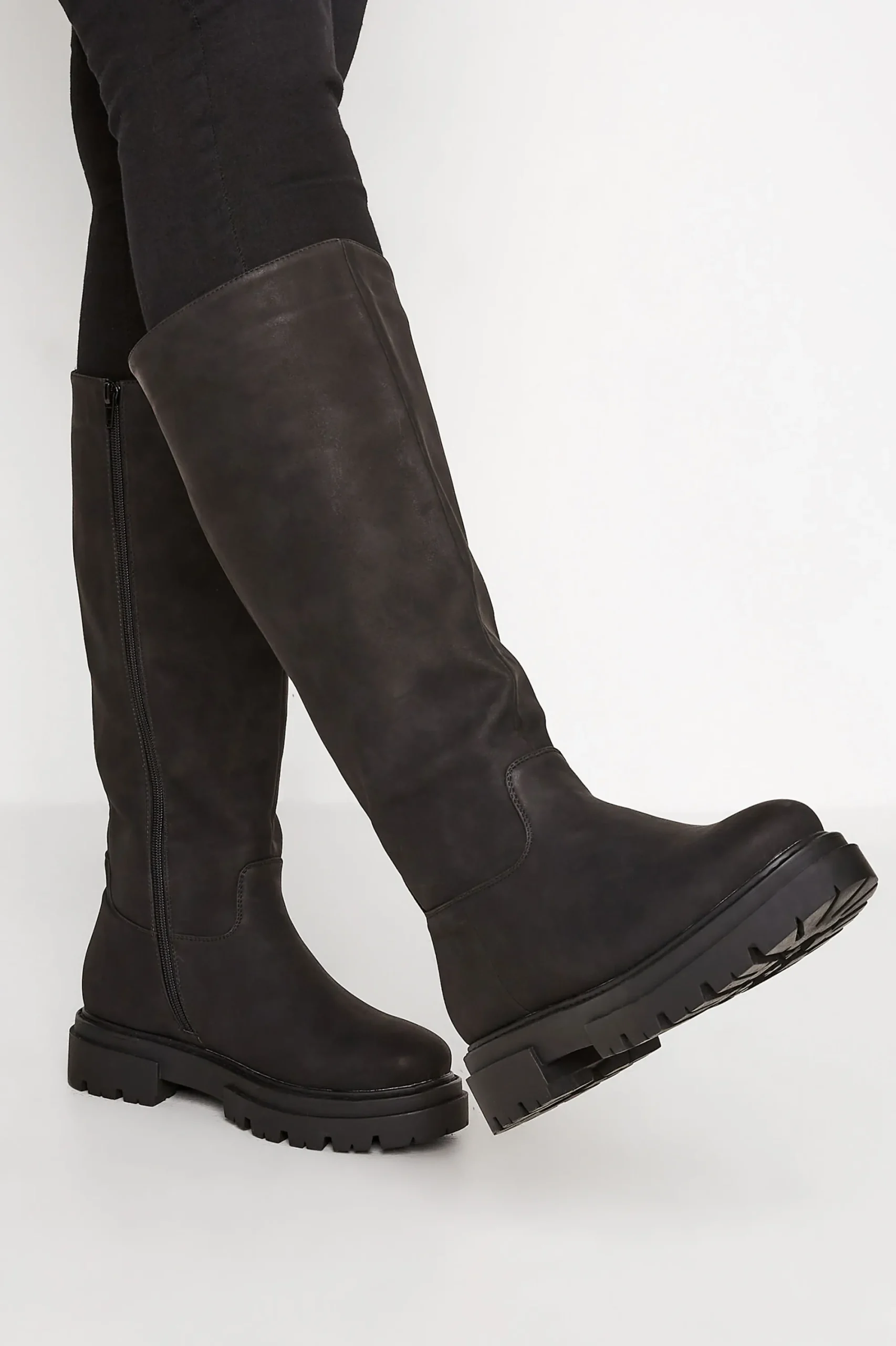 M&Co Limited Collection Limited Collection Black Chunky Calf Boots In Wide E Fit & Extra Wide Eee Fit>Women Boots