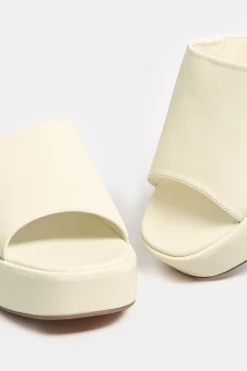 M&Co Limited Collection Limited Collection White Platform Mule Sandals In E Wide Fit & Eee Extra Wide Fit><noscript><img width=