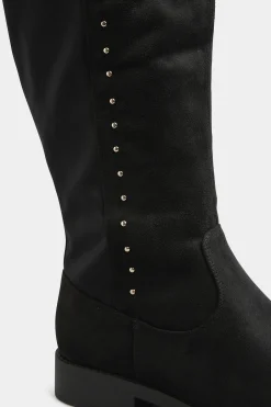 M&Co Limited Collection Limited Collection Black Stud Over The Knee Boots In Wide E Fit & Extra Wide Eee Fit><noscript><img width=