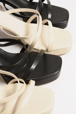 M&Co Limited Collection Limited Collection Cream Strappy Platform Block Heel Sandals In Wide E Fit & Extra Wide Eee Fit><noscript><img width=