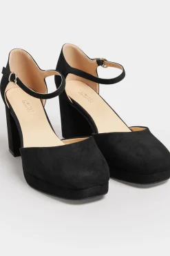 M&Co Limited Collection Limited Collection Black Platform Court Shoes In Extra Wide Eee Fit>Women Heels