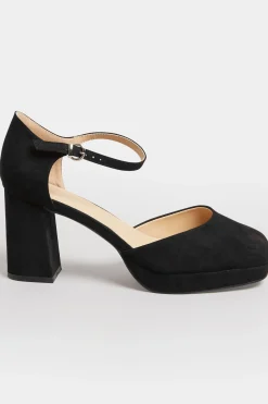 M&Co Limited Collection Limited Collection Black Platform Court Shoes In Extra Wide Eee Fit><noscript><img width=