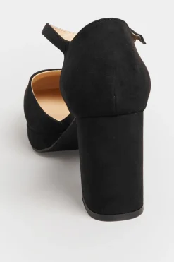 M&Co Limited Collection Limited Collection Black Platform Court Shoes In Extra Wide Eee Fit><noscript><img width=