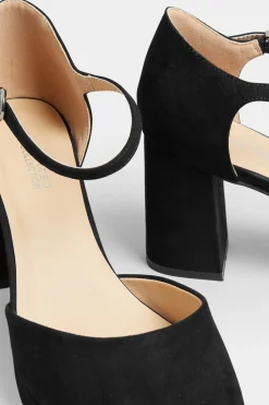 M&Co Limited Collection Limited Collection Black Platform Court Shoes In Extra Wide Eee Fit><noscript><img width=