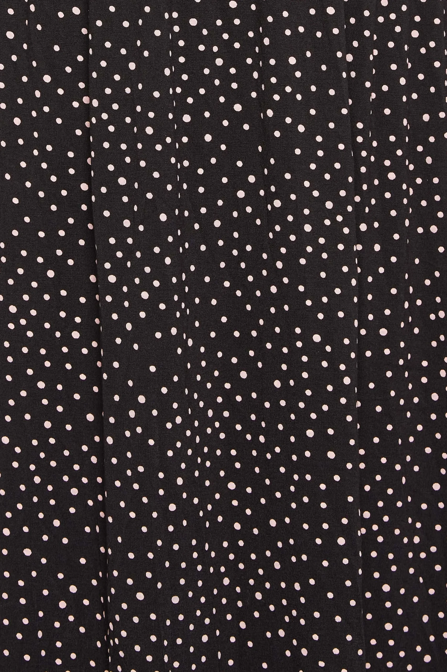 M&Co Petites Petite Black Spot Print Midi Dress>Women Midi Dresses