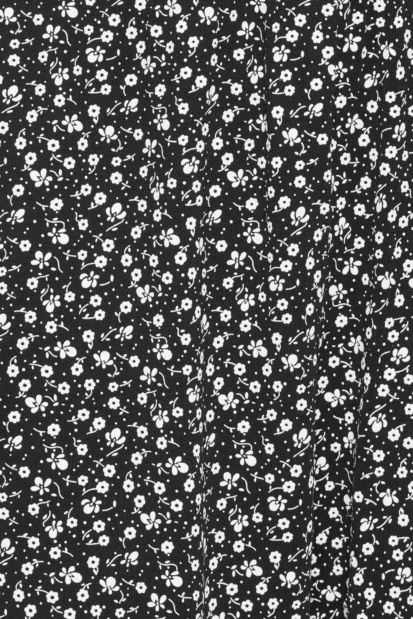 M&Co Petites Petite Black Ditsy Floral Print Harem Trousers>Women Trousers