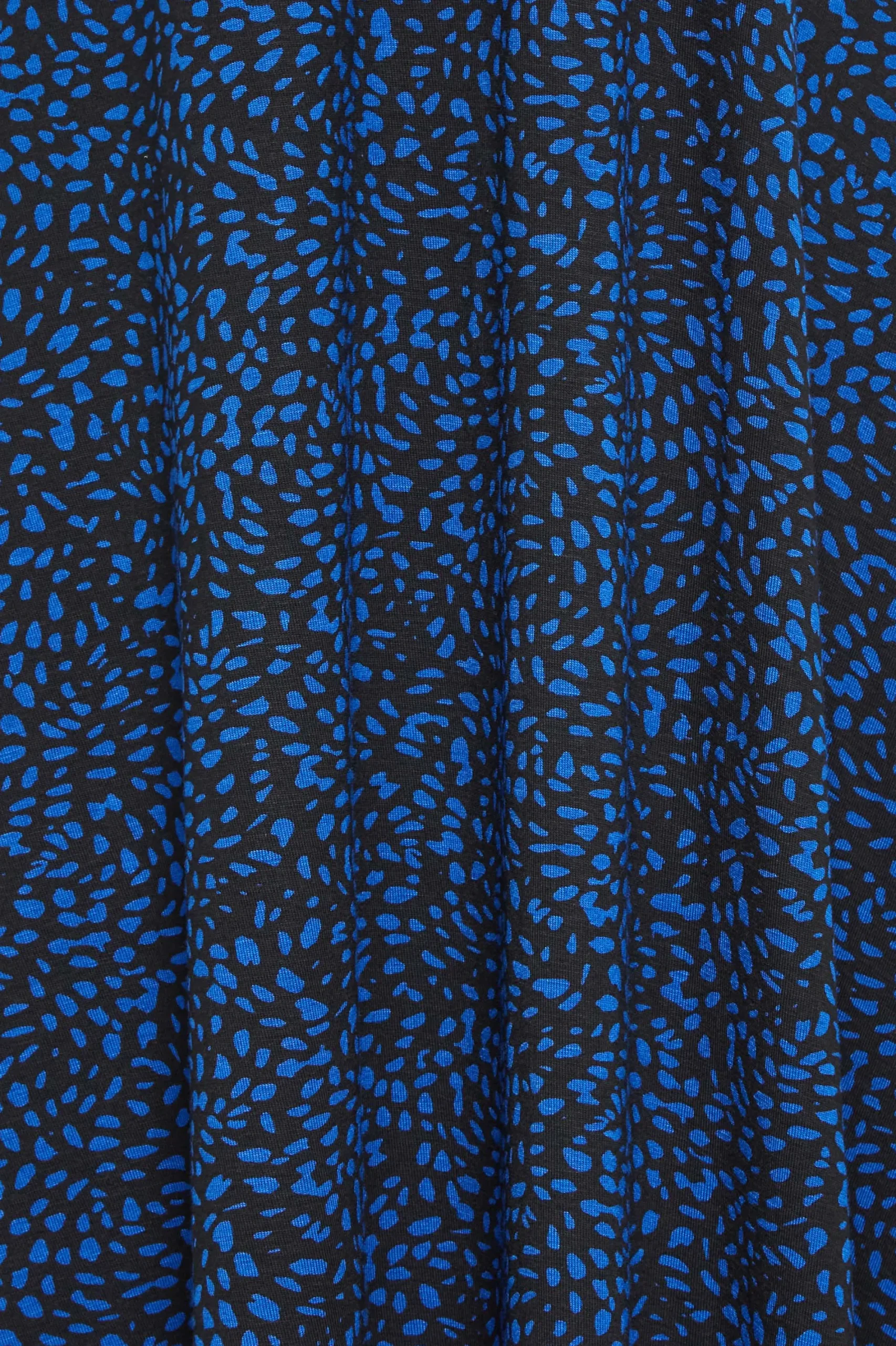 M&Co Petites Petite Cobalt Blue Dalmatian Print Midi Dress>Women Midi Dresses