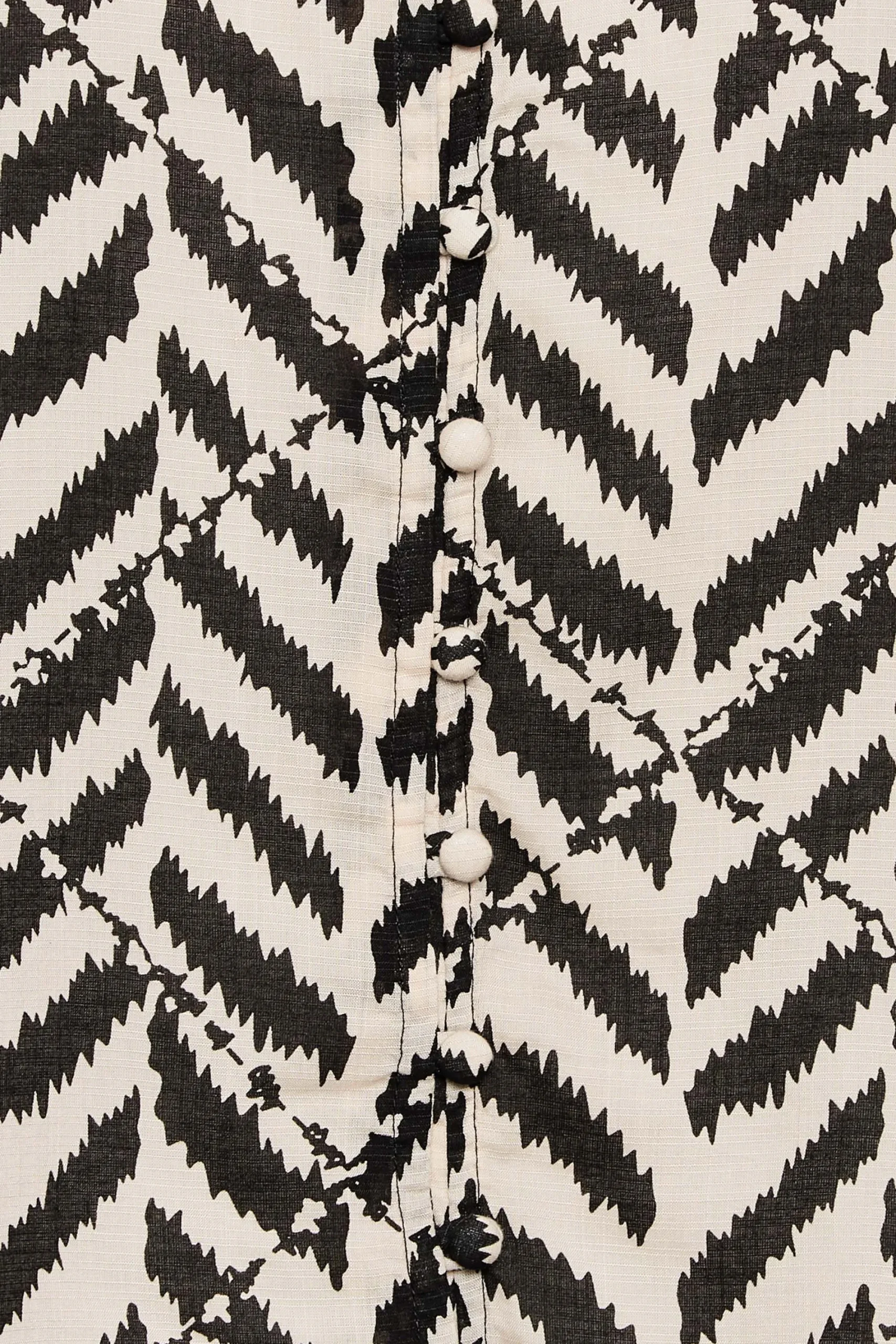 M&Co Petites Petite Cream Abstract Patterned Blouse>Women Shirts