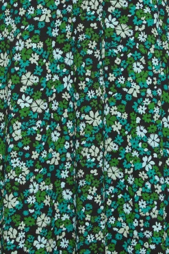 M&Co Petites Petite Green Ditsy Floral Print Midi Dress><noscript><img width=