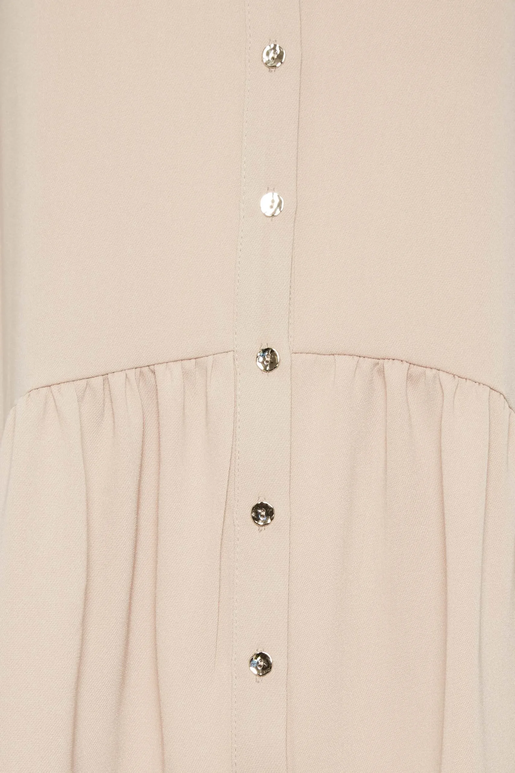 M&Co Womens Beige Brown Frill Hem Shirt>Women Shirts