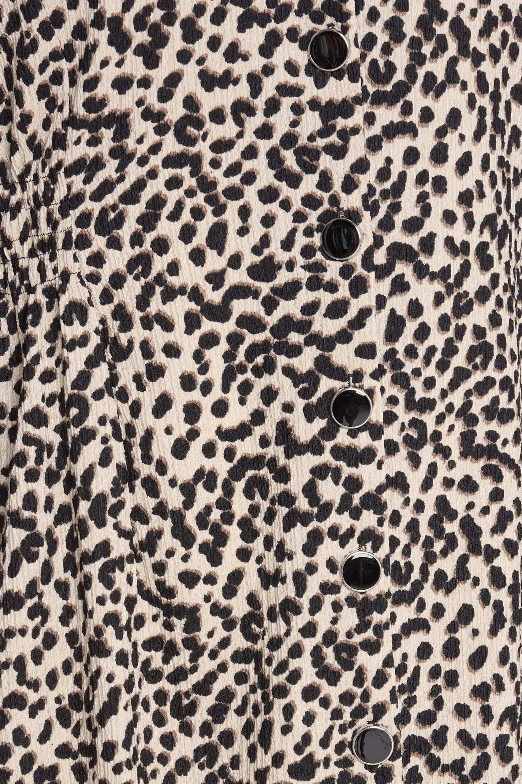 M&Co Womens Beige Brown Leopard Print Button Through Midaxi Dress>Women Midi Dresses