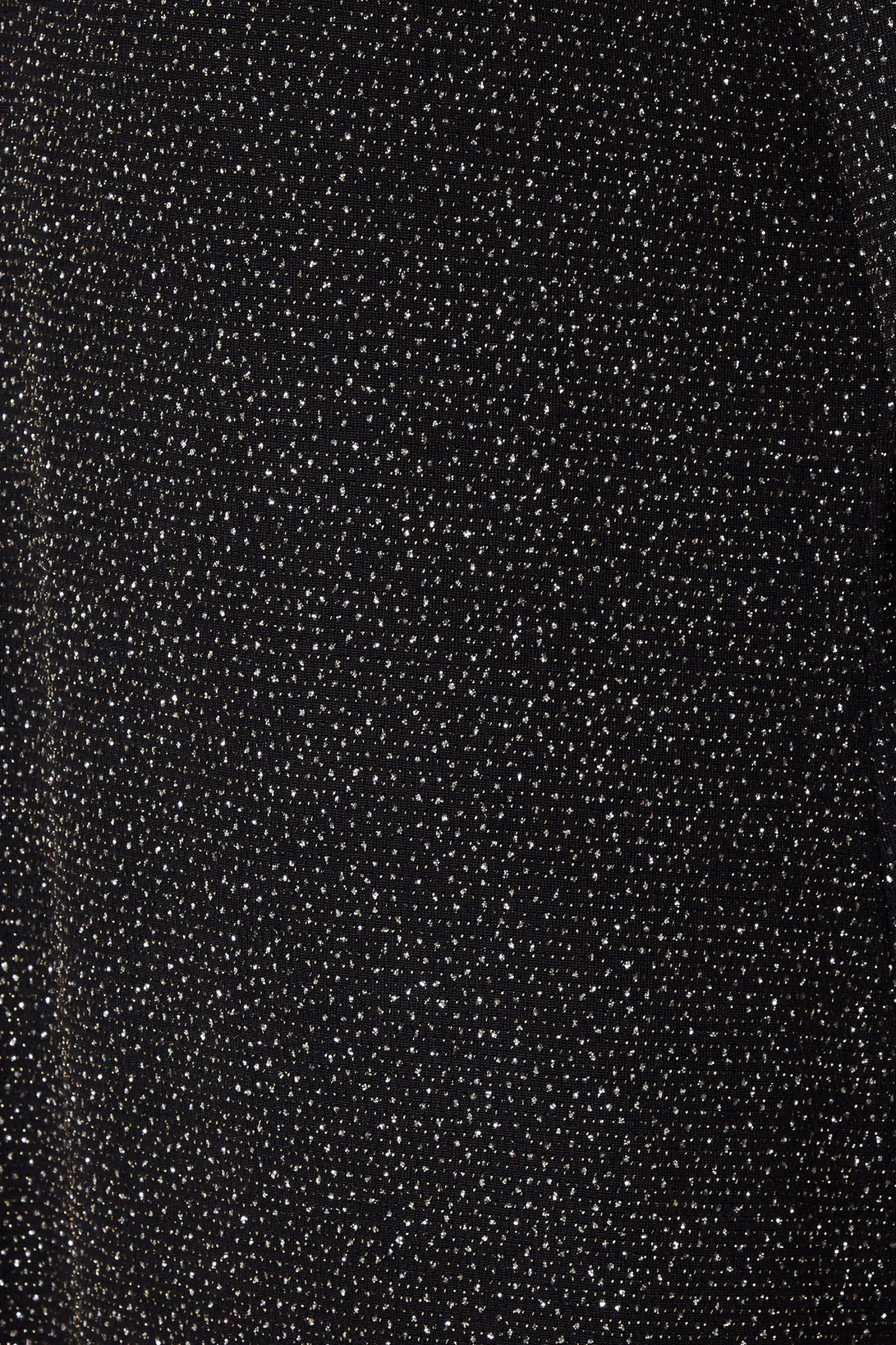 M&Co Womens Black & Gold Shimmer Bell Sleeve Dress>Women Midi Dresses