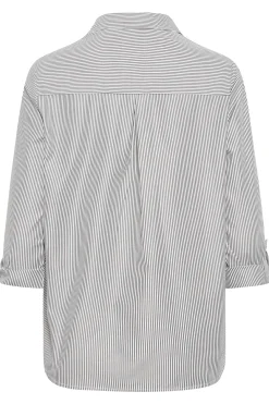 M&Co Womens Black & White Striped Shirt><noscript><img width=